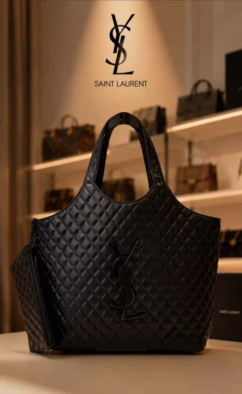 TOTE BAG SAINT LAUREN TOTAL BLACK
