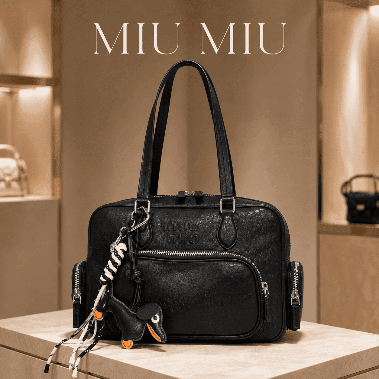 Tote Bag Miu Miu Black