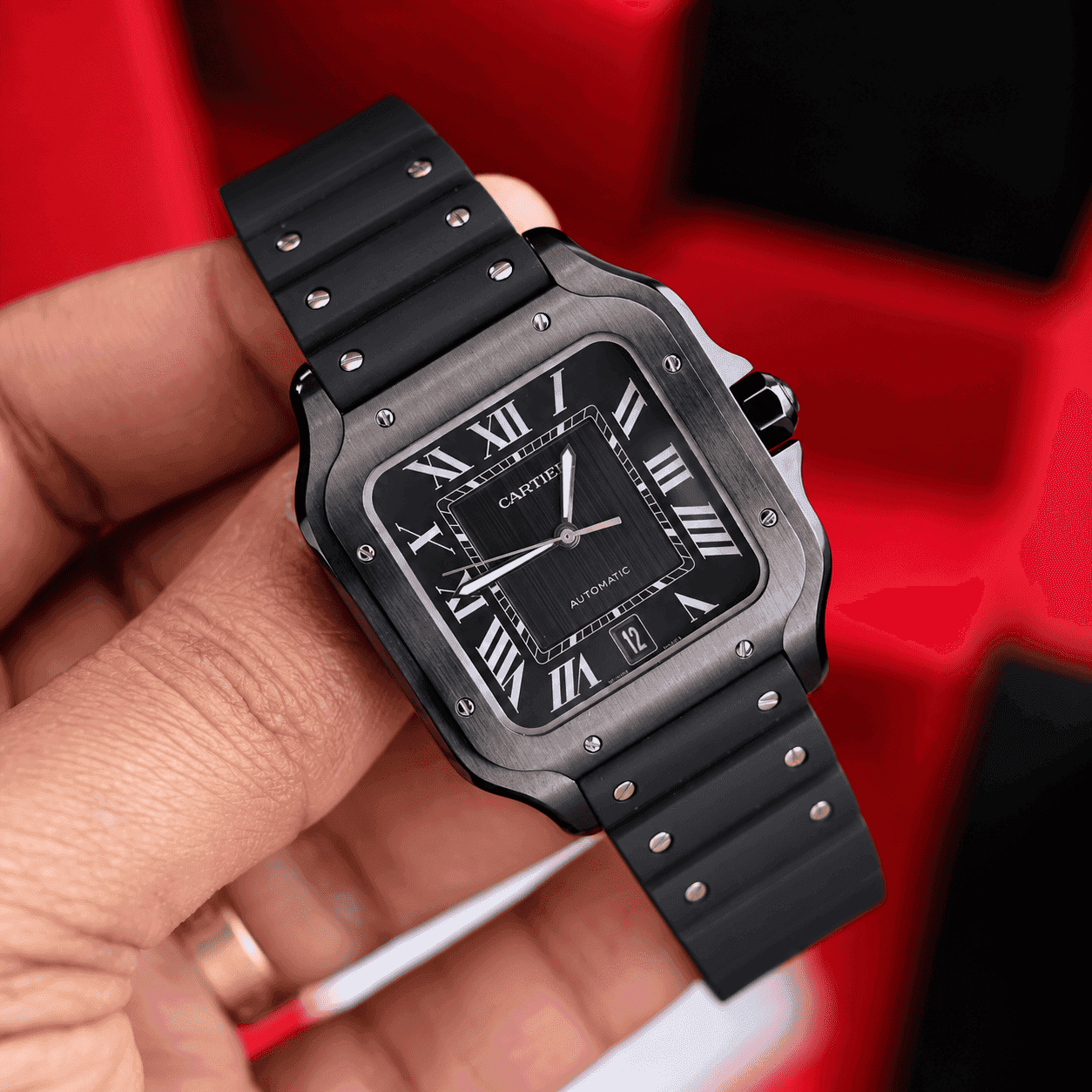 Cartier Santos Total Black