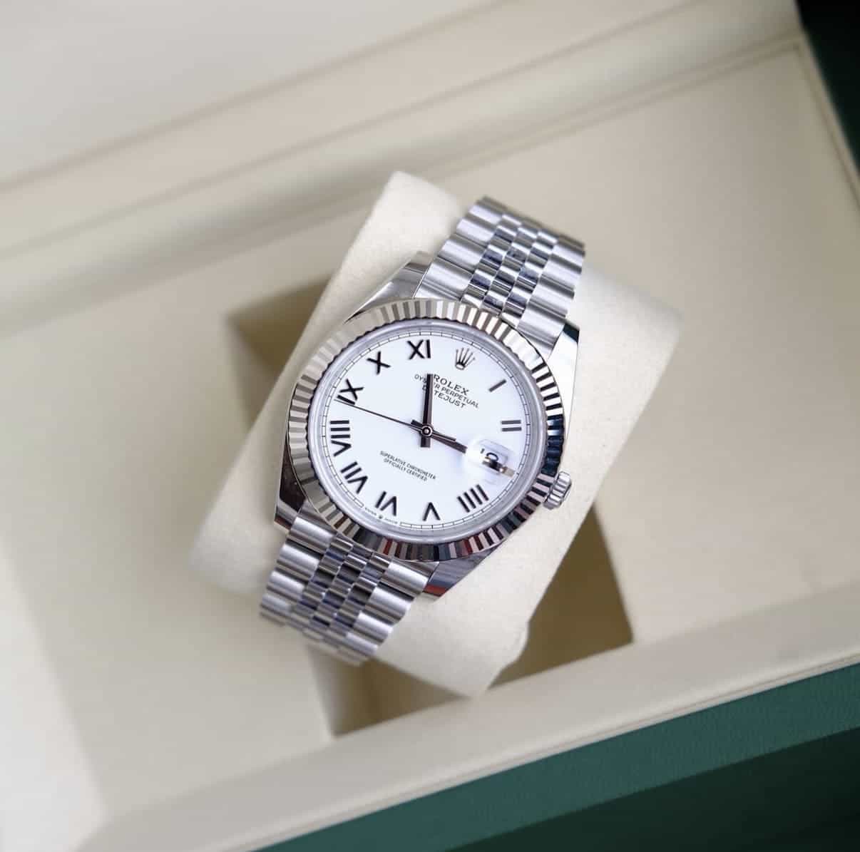 Rolex Datejust President White